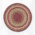 Capitol Importing Co Scarlet Miniature Swatch Round Rug, 10 in. 46-991